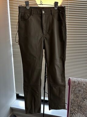 Light gray H&M faux leather pants